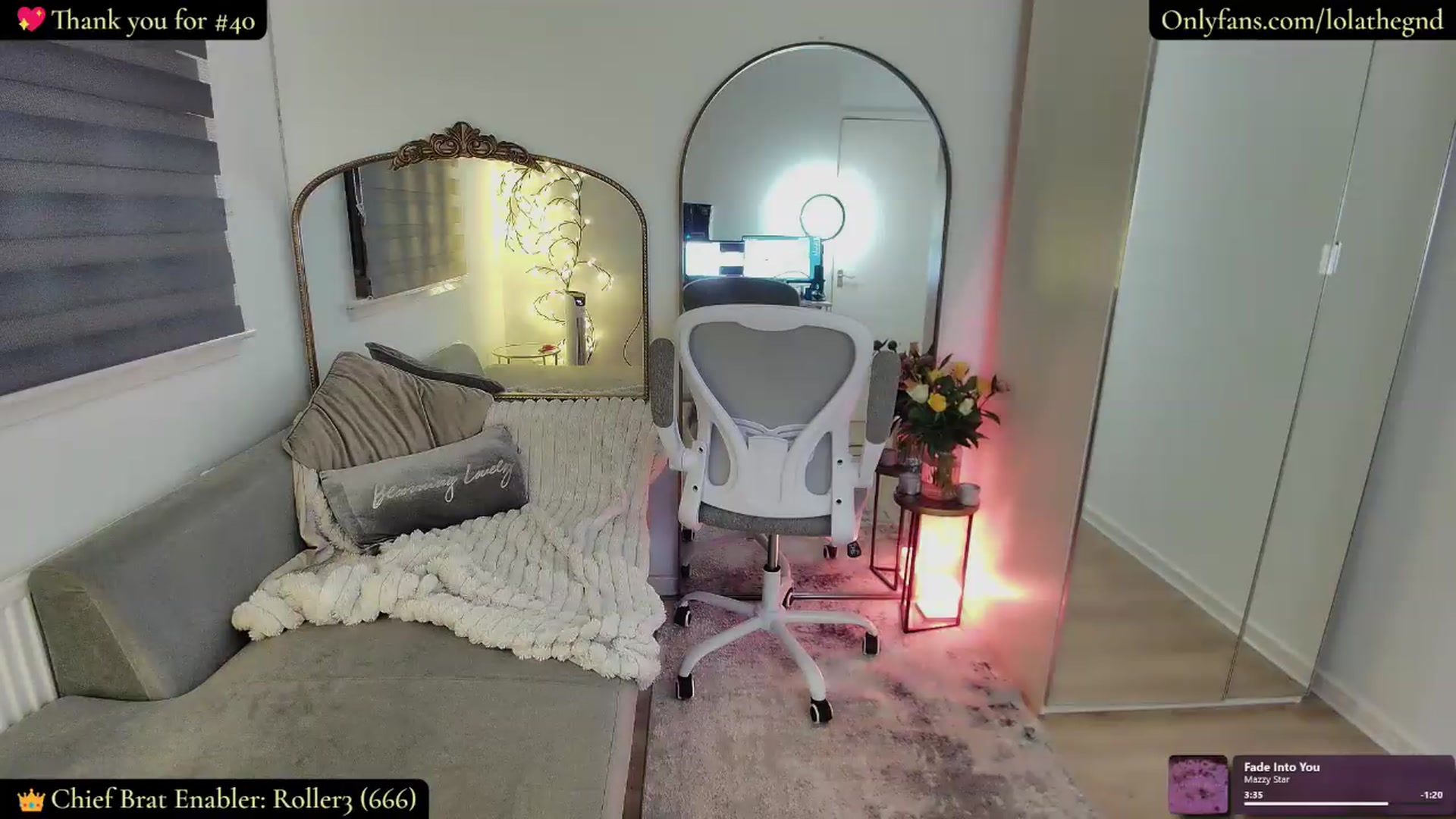 Gallery image thumbnail from Lolathorne's myfreecams stream on, 06/01/2026, 21:50 image 8 of 20