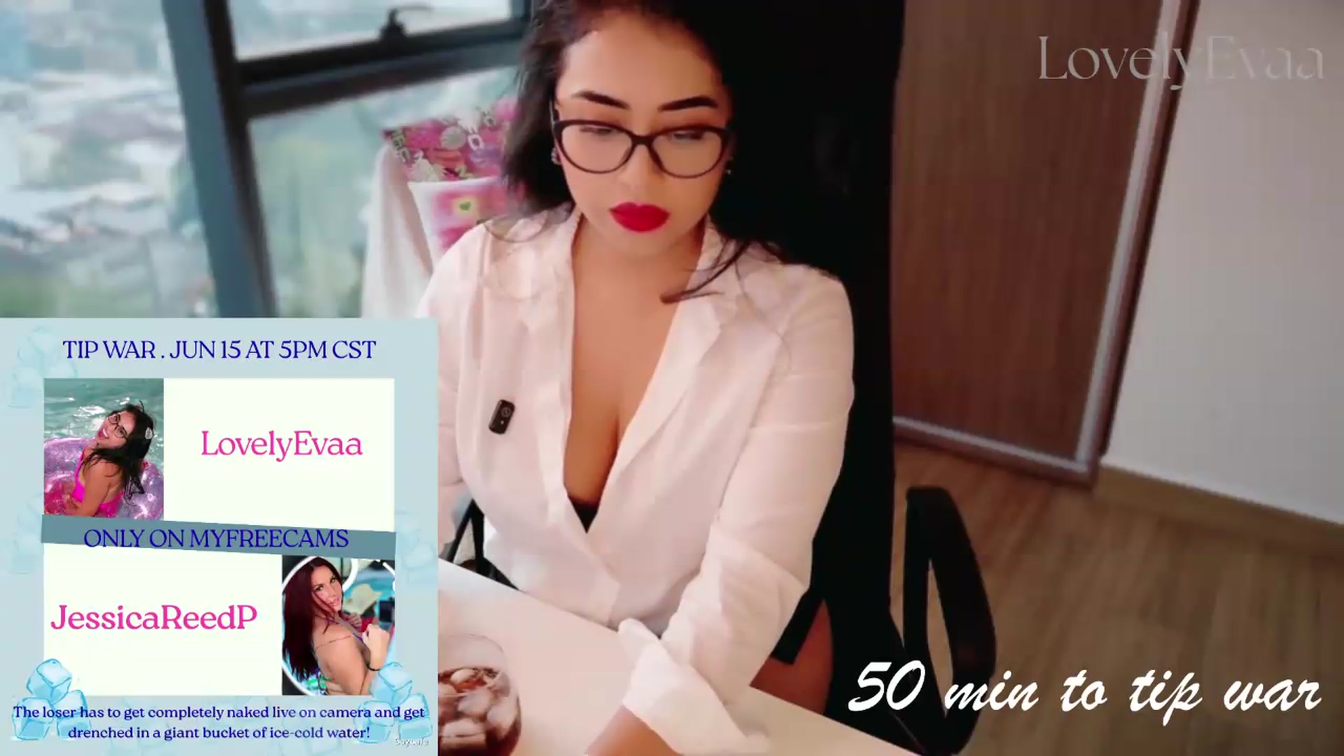 Gallery image thumbnail from LovelyEvaa's myfreecams stream on, 06/16/2026, 24:40 image 2 of 20
