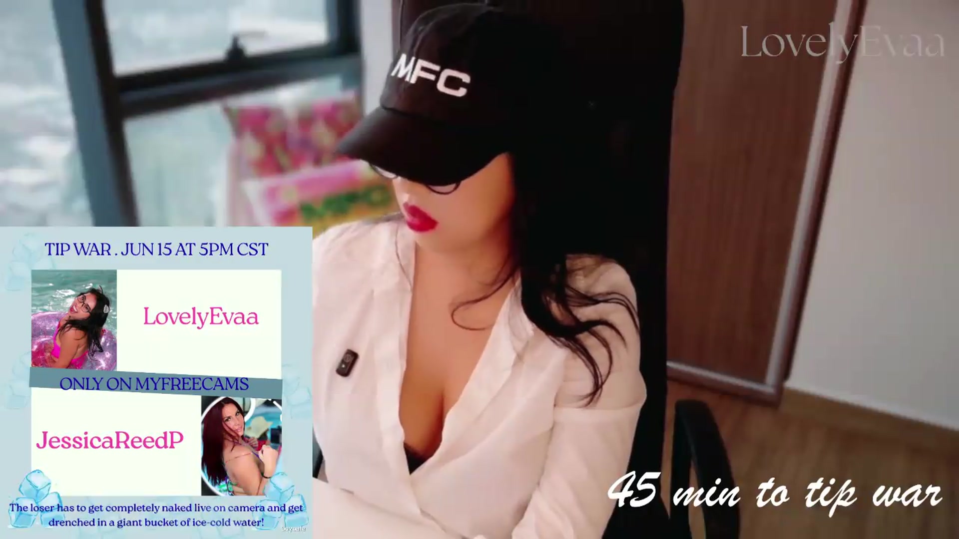 Gallery image thumbnail from LovelyEvaa's myfreecams stream on, 06/16/2026, 24:40 image 3 of 20