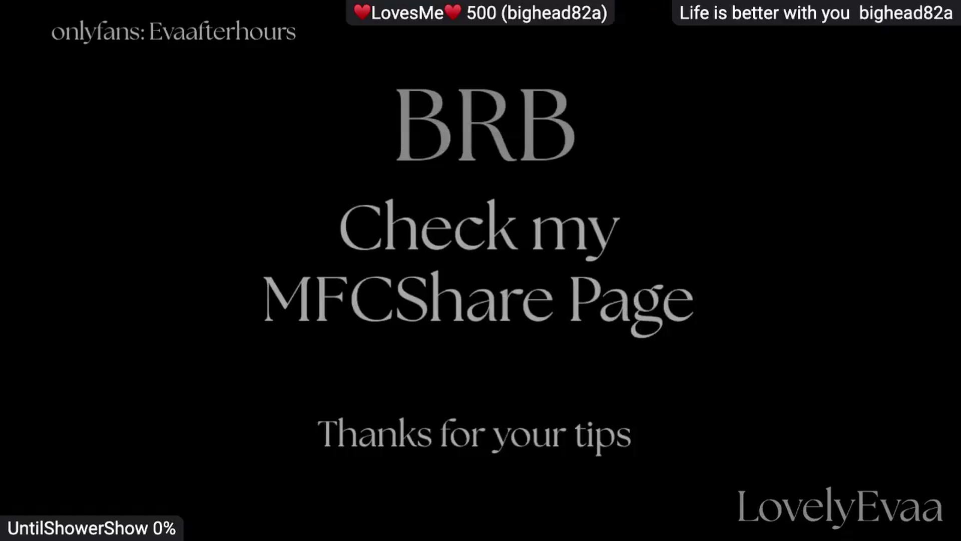 Gallery image thumbnail from LovelyEvaa's myfreecams stream on, 08/11/2026, 04:28 image 9 of 20
