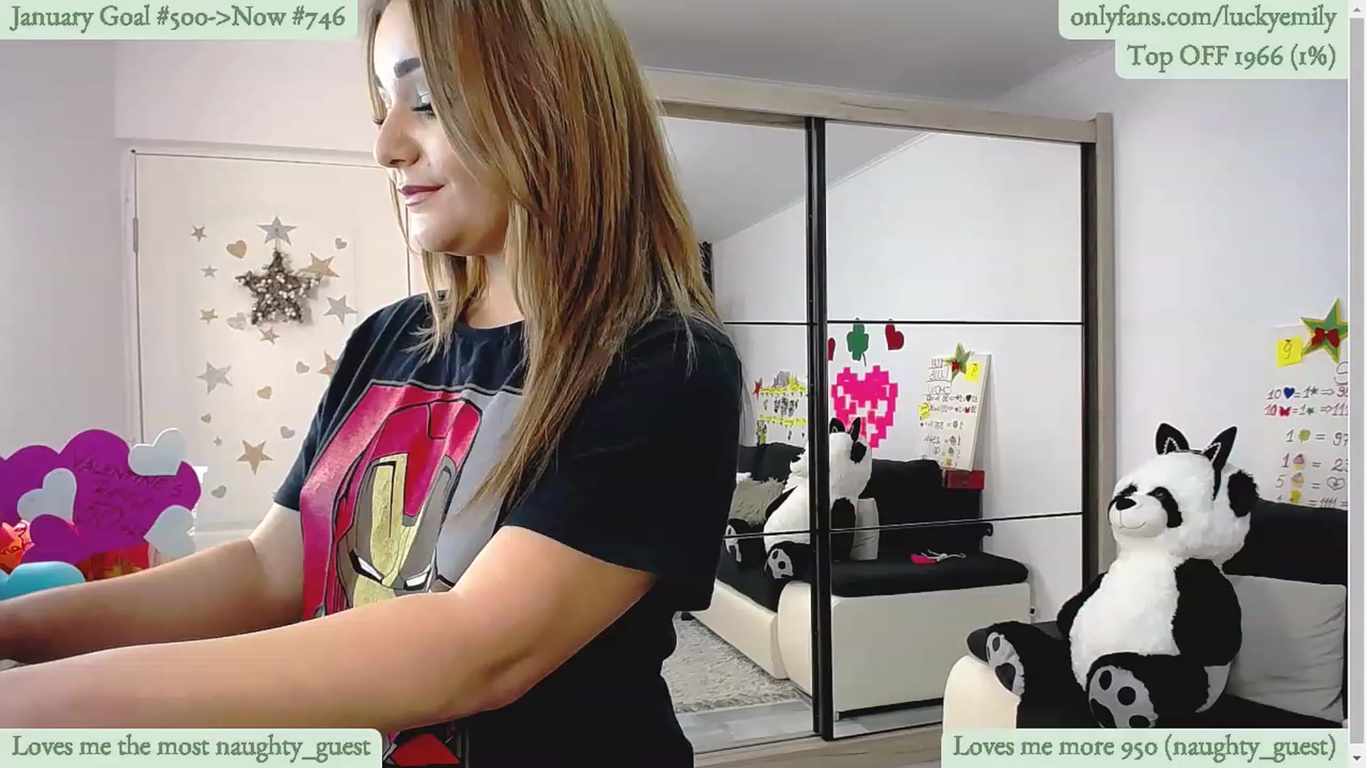 Gallery image thumbnail from Lucky_Emily's myfreecams stream on, 01/12/2023, 10:56 image 20 of 20