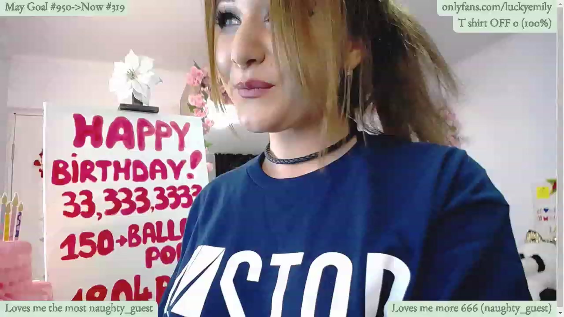 Gallery image thumbnail from Lucky_Emily's myfreecams stream on, 05/03/2023, 10:13 image 14 of 20