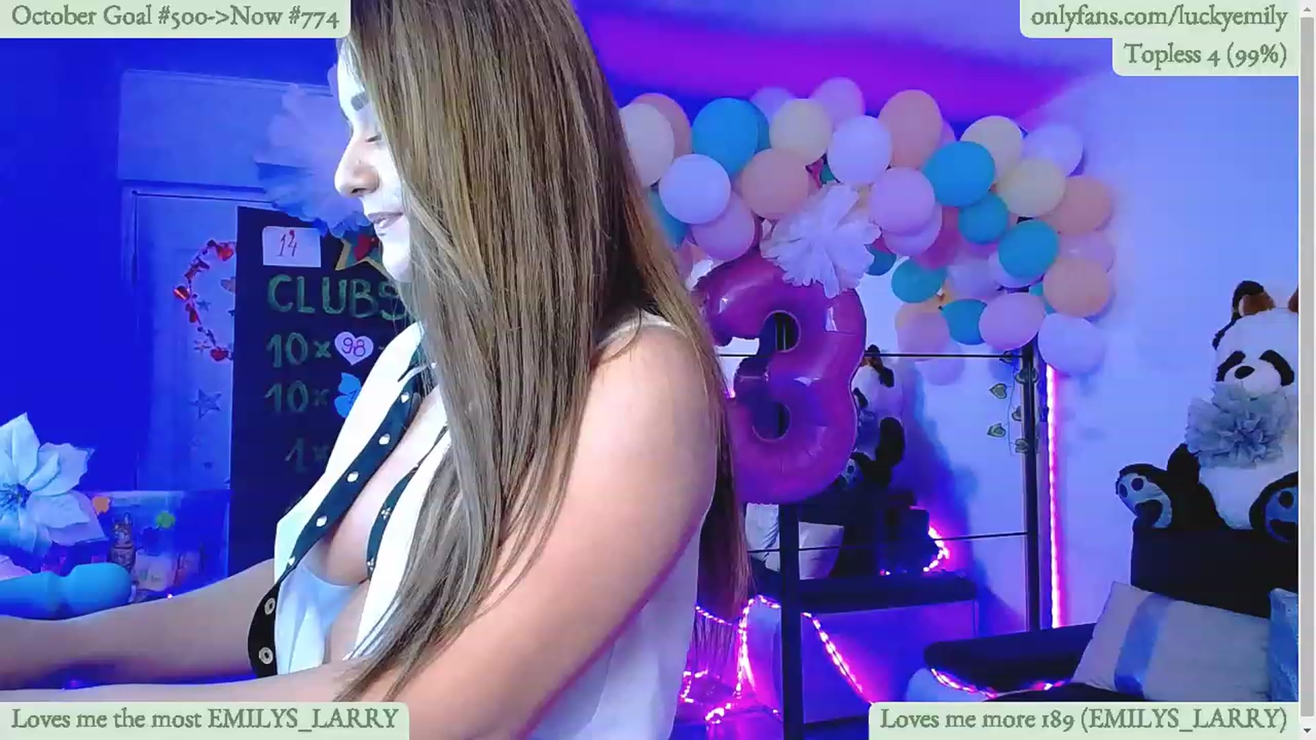 Gallery image thumbnail from Lucky_Emily's myfreecams stream on, 10/06/2023, 08:38 image 20 of 20