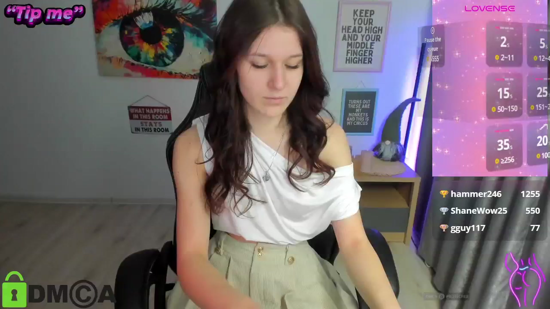 Gallery image thumbnail from Luiza_'s myfreecams stream on, 12/16/2024, 19:15 image 8 of 20