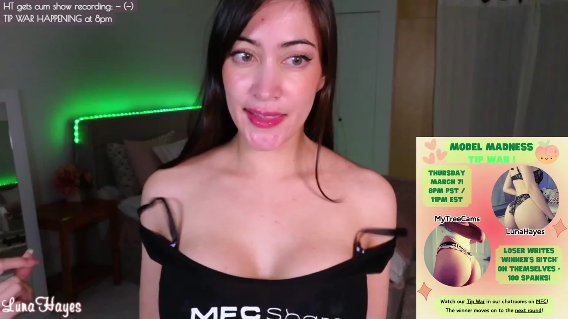 Gallery image thumbnail from LunaHayes's myfreecams stream on, 03/08/2024, 04:45 image 2 of 20
