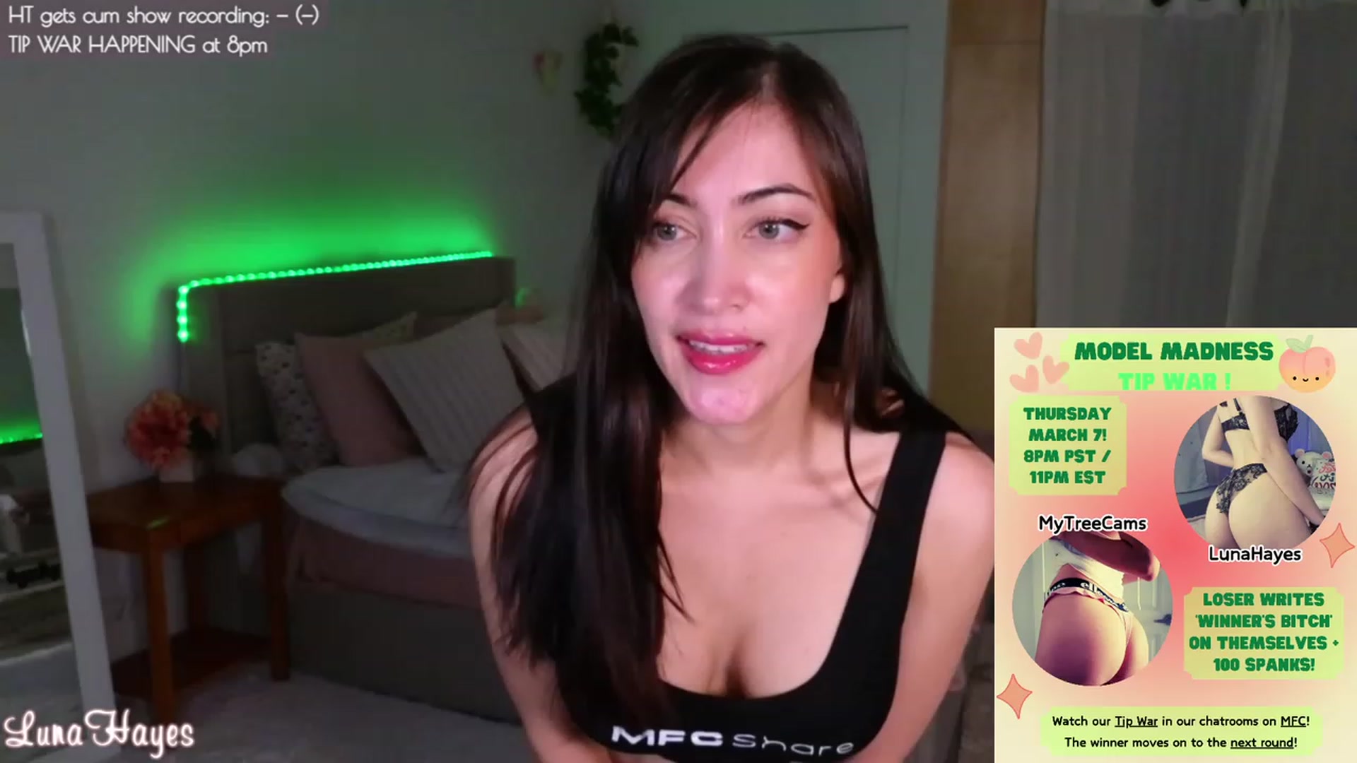 Gallery image thumbnail from LunaHayes's myfreecams stream on, 03/08/2024, 04:45 image 4 of 20