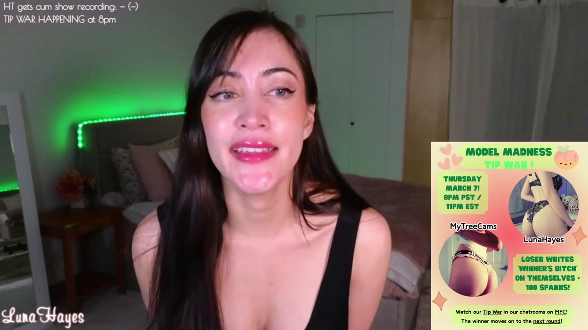 Gallery image thumbnail from LunaHayes's myfreecams stream on, 03/08/2024, 04:45 image 5 of 20
