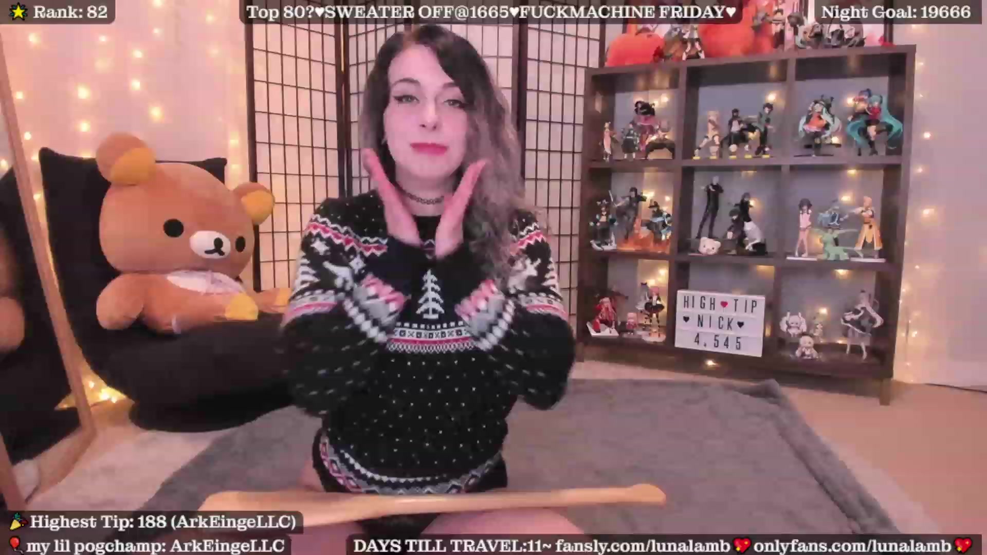 Gallery image thumbnail from LunaLamb's myfreecams stream on, 12/10/2022, 04:28 image 2 of 20