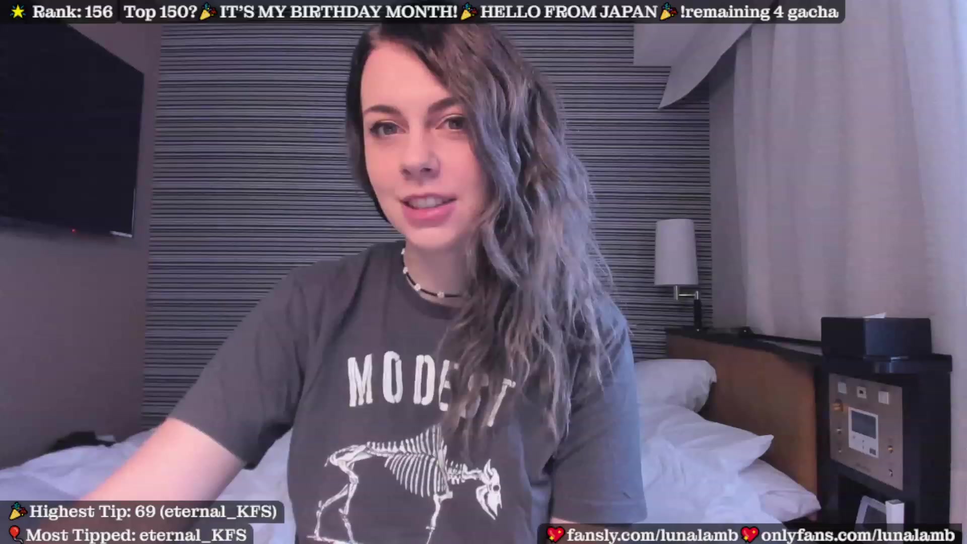 Gallery image thumbnail from LunaLamb's myfreecams stream on, 04/13/2023, 04:26 image 1 of 20