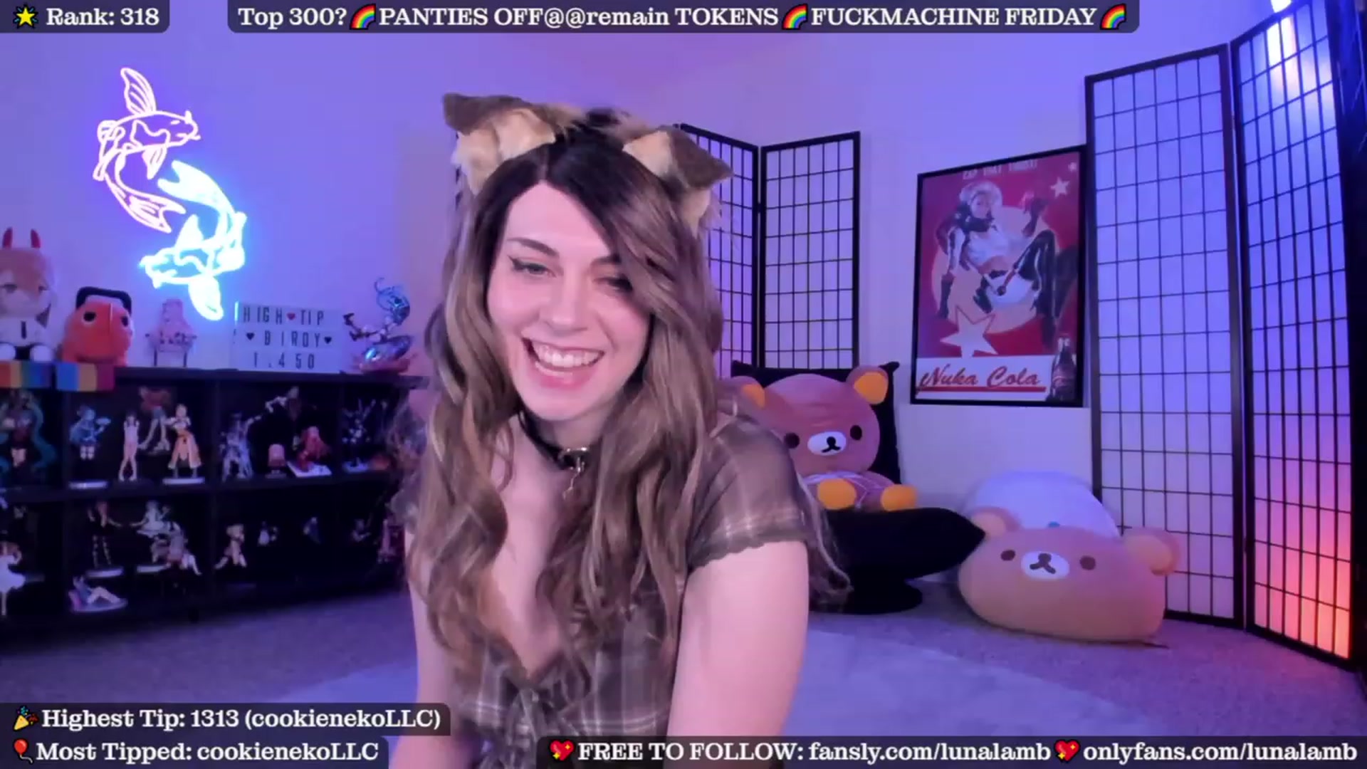 Gallery image thumbnail from LunaLamb's myfreecams stream on, 08/05/2023, 04:49 image 9 of 20