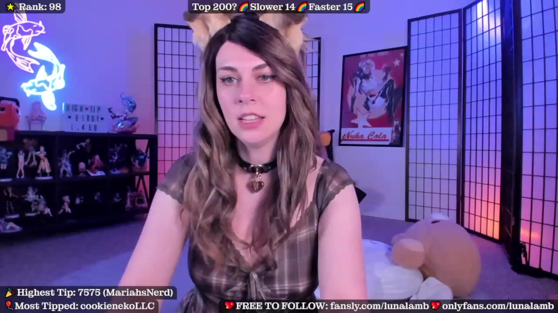 Gallery image thumbnail from LunaLamb's myfreecams stream on, 08/05/2023, 05:42 image 19 of 20