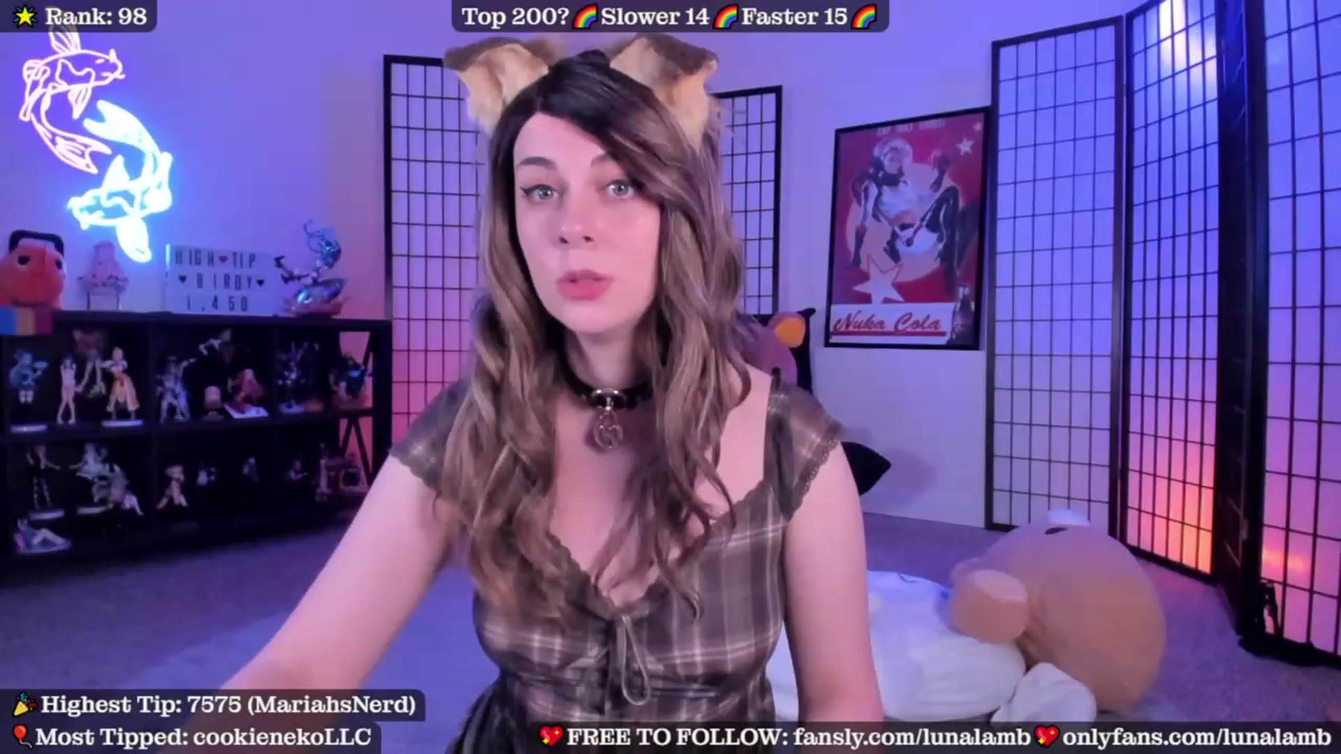 Gallery image thumbnail from LunaLamb's myfreecams stream on, 08/05/2023, 05:42 image 17 of 20