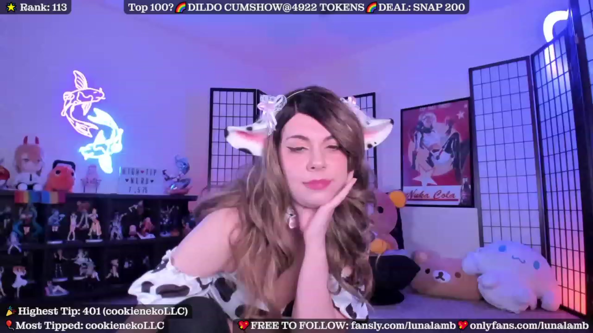 Gallery image thumbnail from LunaLamb's myfreecams stream on, 08/09/2023, 04:32 image 17 of 20
