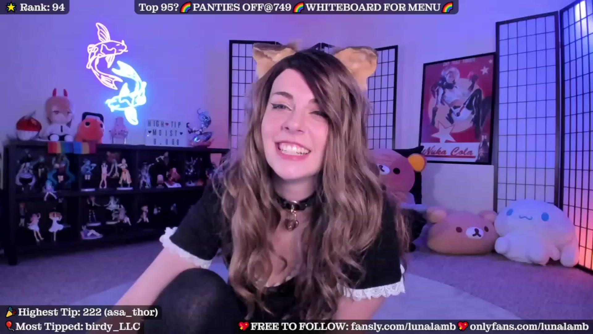 Gallery image thumbnail from LunaLamb's myfreecams stream on, 08/11/2023, 04:58 image 20 of 20