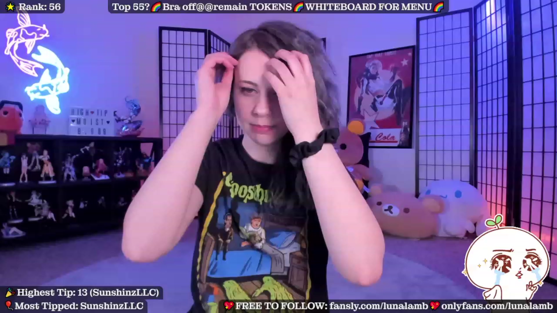 Gallery image thumbnail from LunaLamb's myfreecams stream on, 08/30/2023, 03:55 image 1 of 20