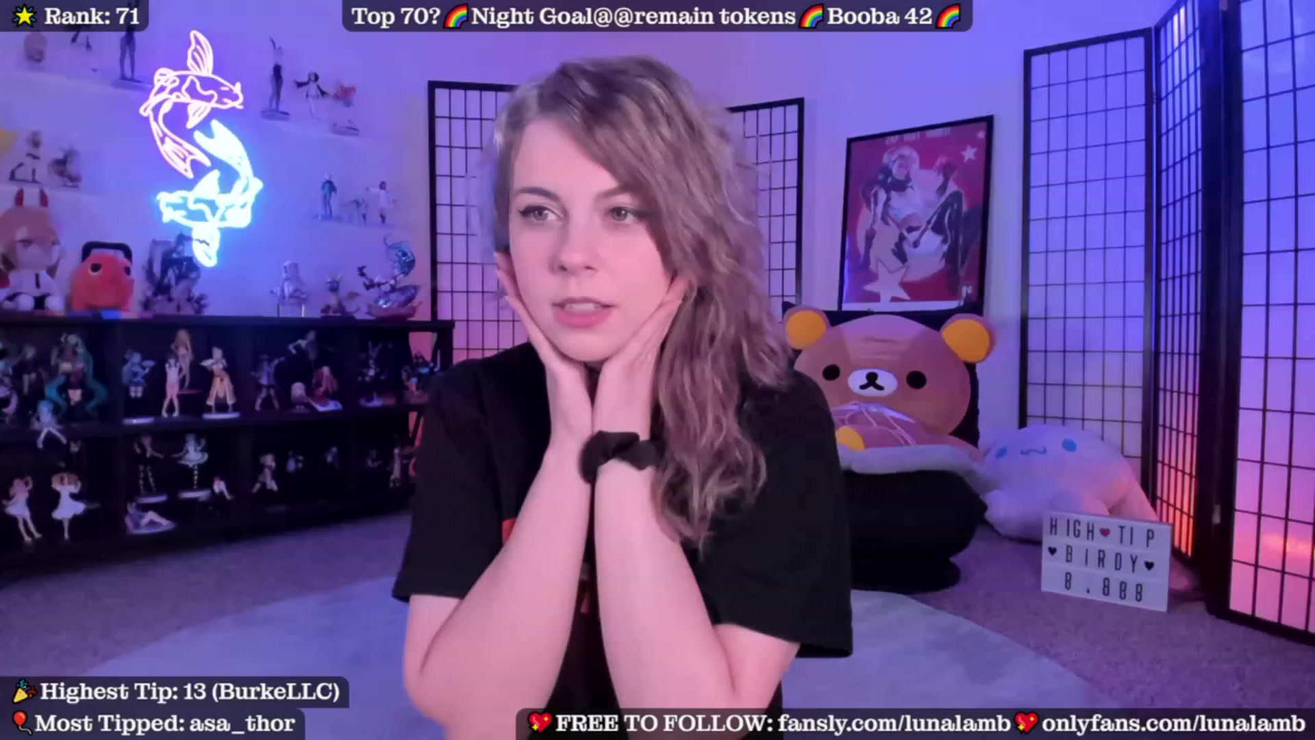 Gallery image thumbnail from LunaLamb's myfreecams stream on, 09/26/2023, 03:08 image 2 of 20