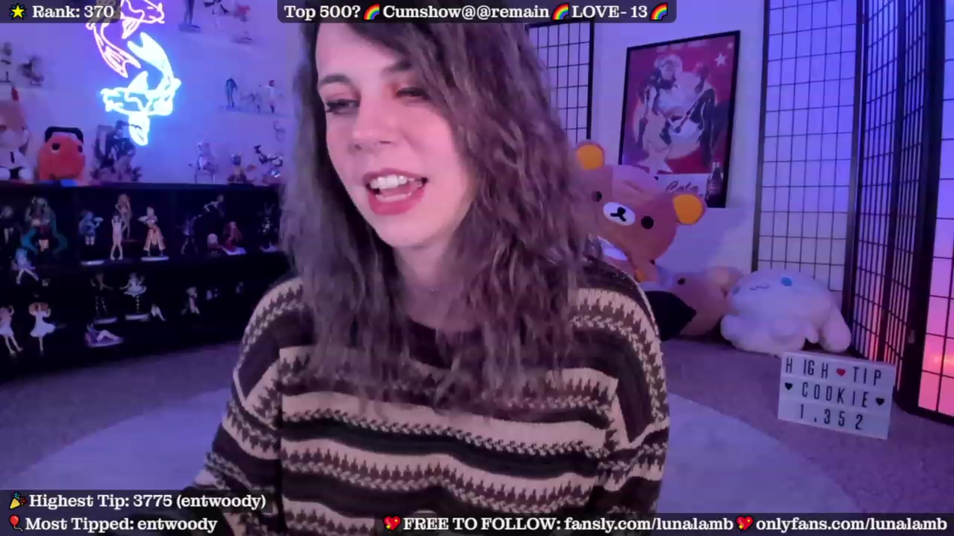 Gallery image thumbnail from LunaLamb's myfreecams stream on, 10/03/2023, 04:09 image 17 of 20