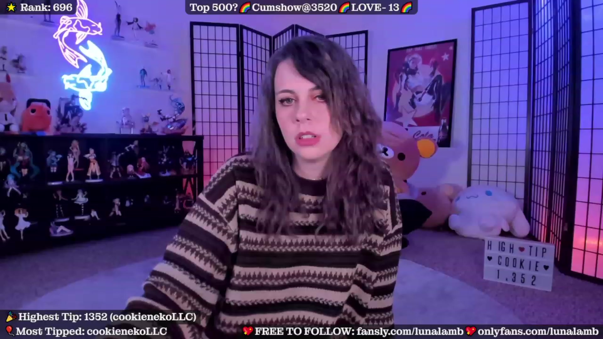 Gallery image thumbnail from LunaLamb's myfreecams stream on, 10/03/2023, 04:09 image 13 of 20