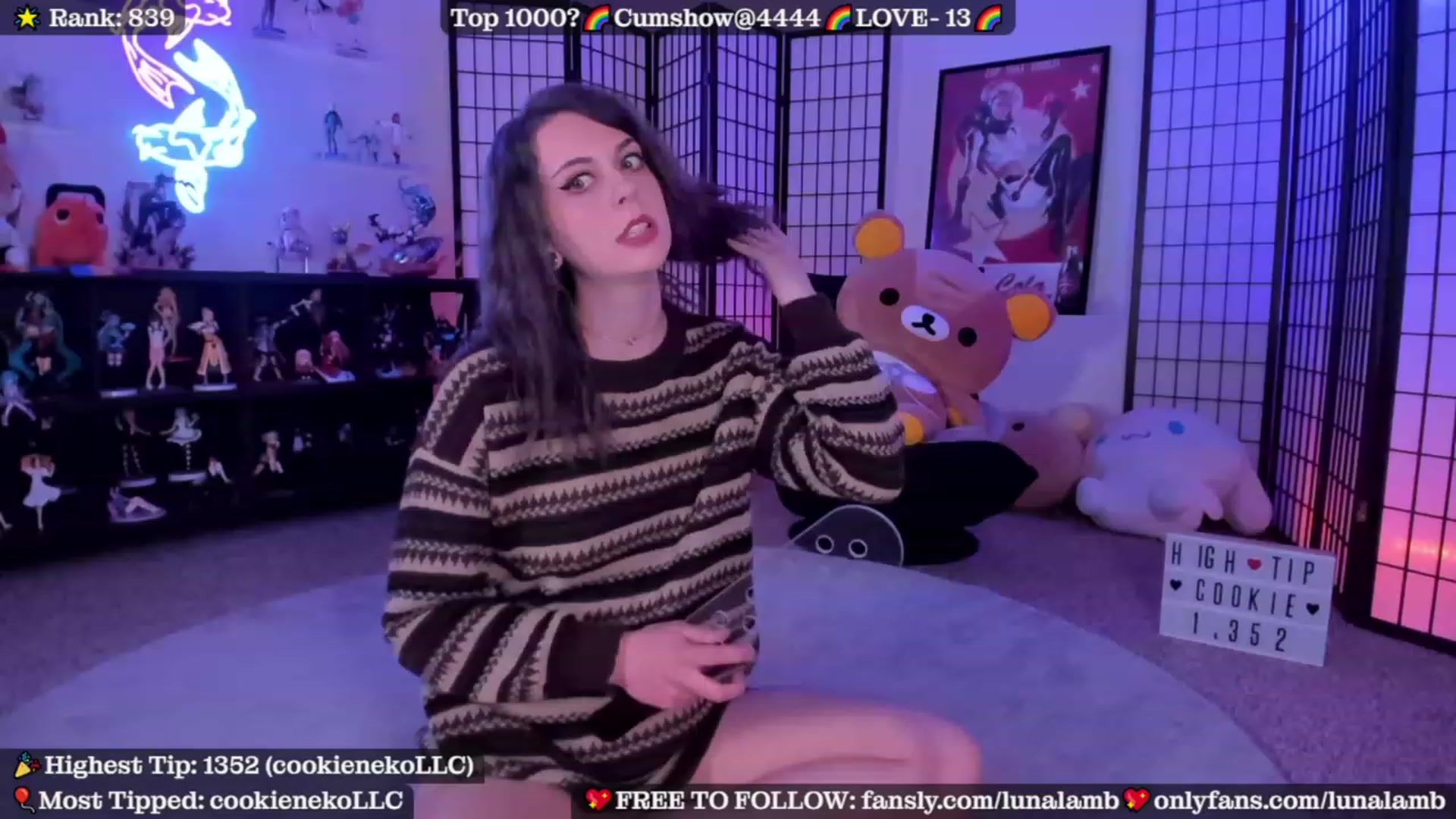 Gallery image thumbnail from LunaLamb's myfreecams stream on, 10/03/2023, 04:09 image 9 of 20