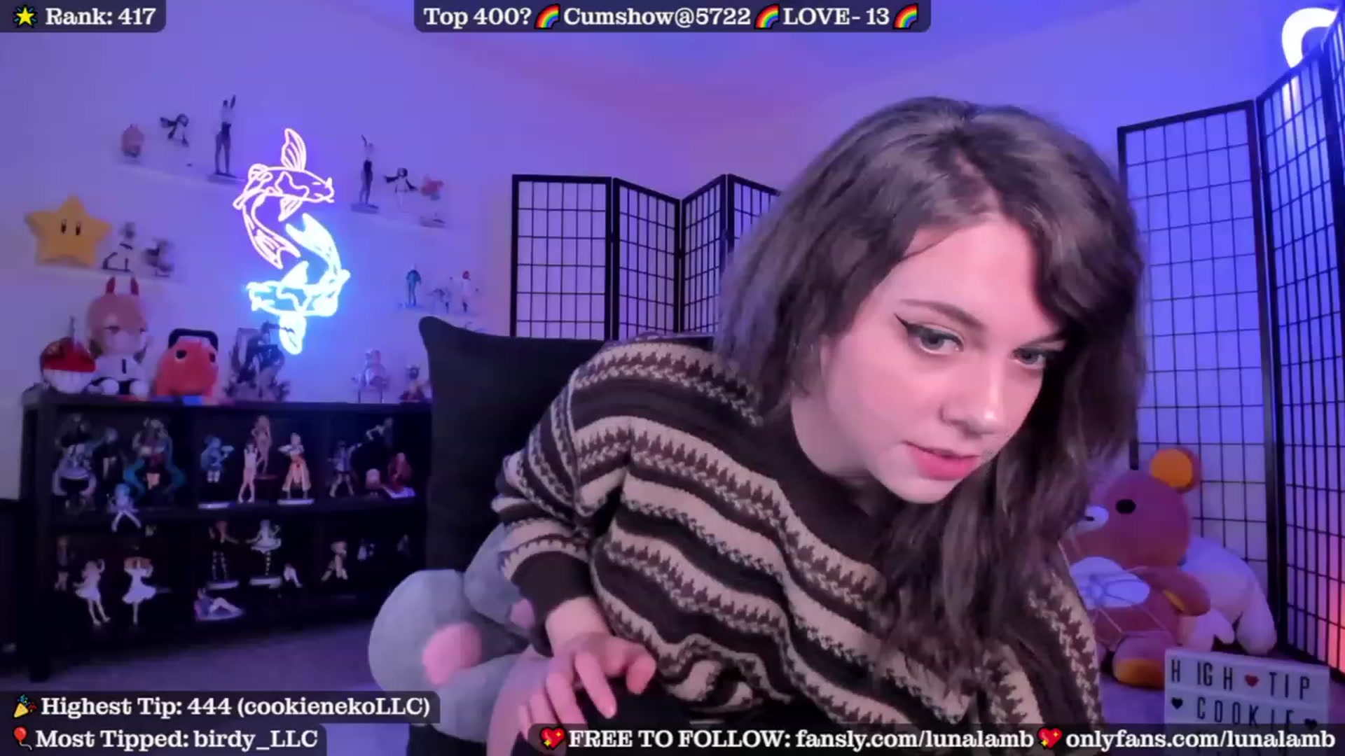 Gallery image thumbnail from LunaLamb's myfreecams stream on, 10/04/2023, 05:19 image 12 of 20
