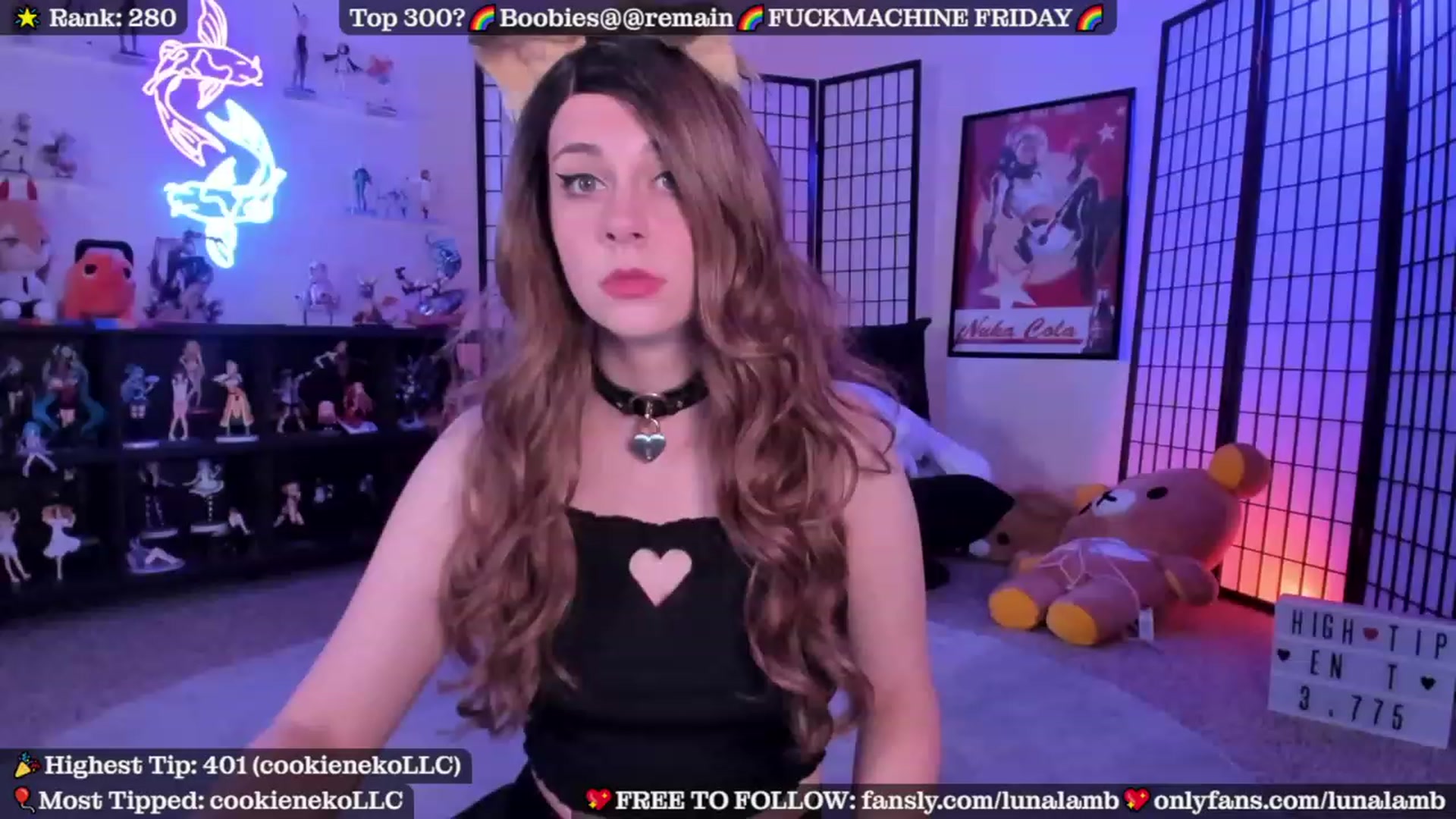 Gallery image thumbnail from LunaLamb's myfreecams stream on, 10/07/2023, 05:47 image 6 of 20