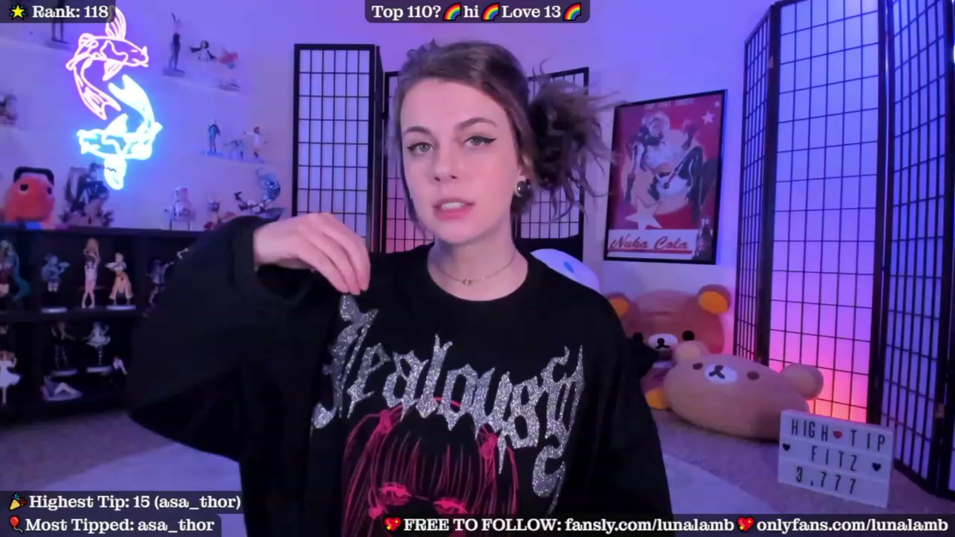 Gallery image thumbnail from LunaLamb's myfreecams stream on, 10/15/2023, 02:54 image 1 of 20