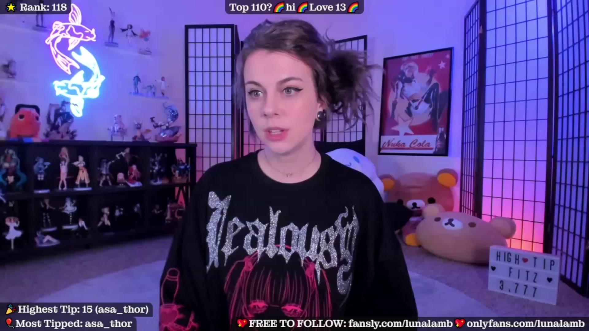 Gallery image thumbnail from LunaLamb's myfreecams stream on, 10/15/2023, 02:54 image 2 of 20