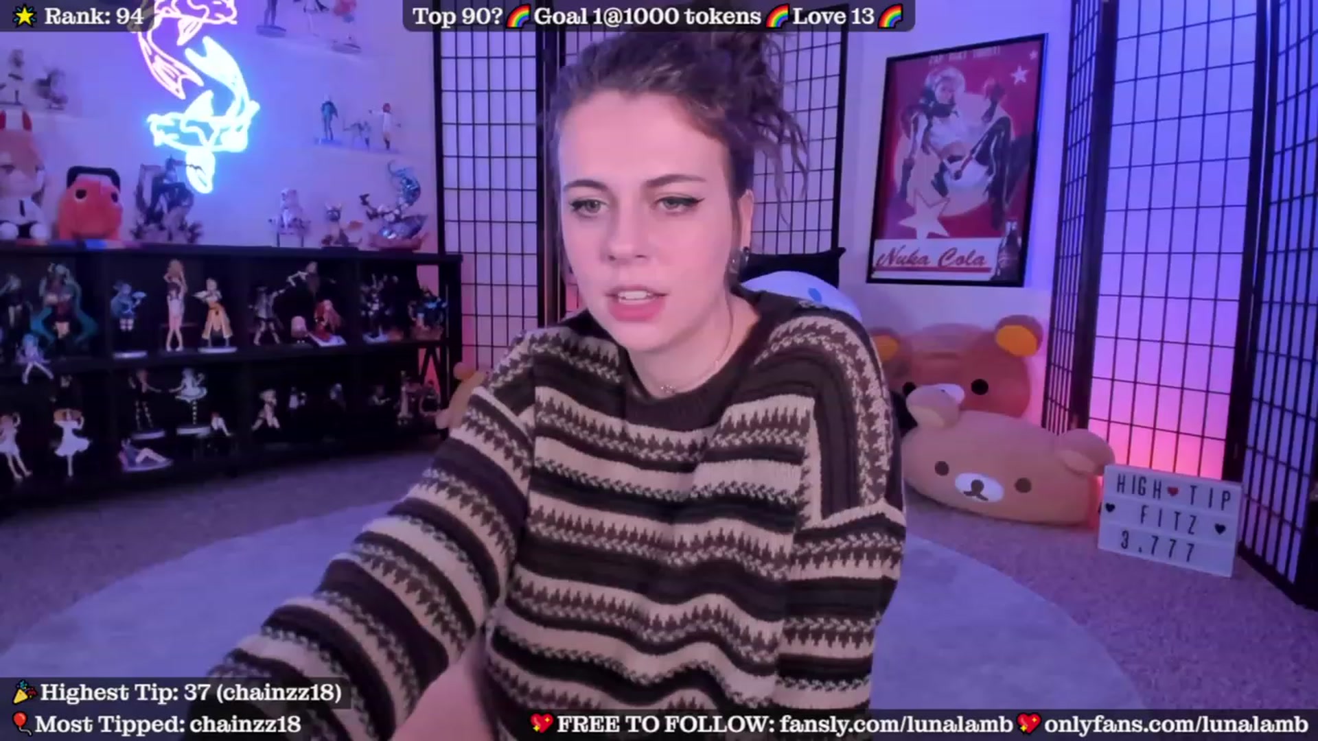 Gallery image thumbnail from LunaLamb's myfreecams stream on, 10/16/2023, 03:05 image 4 of 20