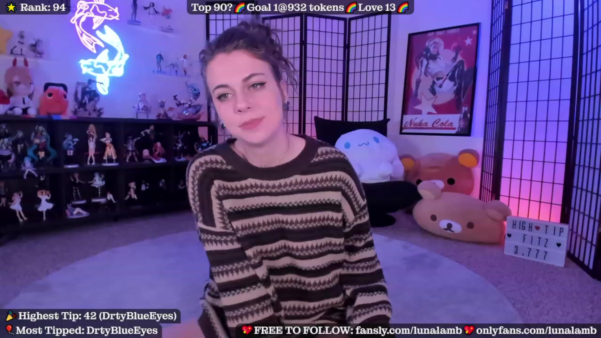 Gallery image thumbnail from LunaLamb's myfreecams stream on, 10/16/2023, 03:05 image 12 of 20