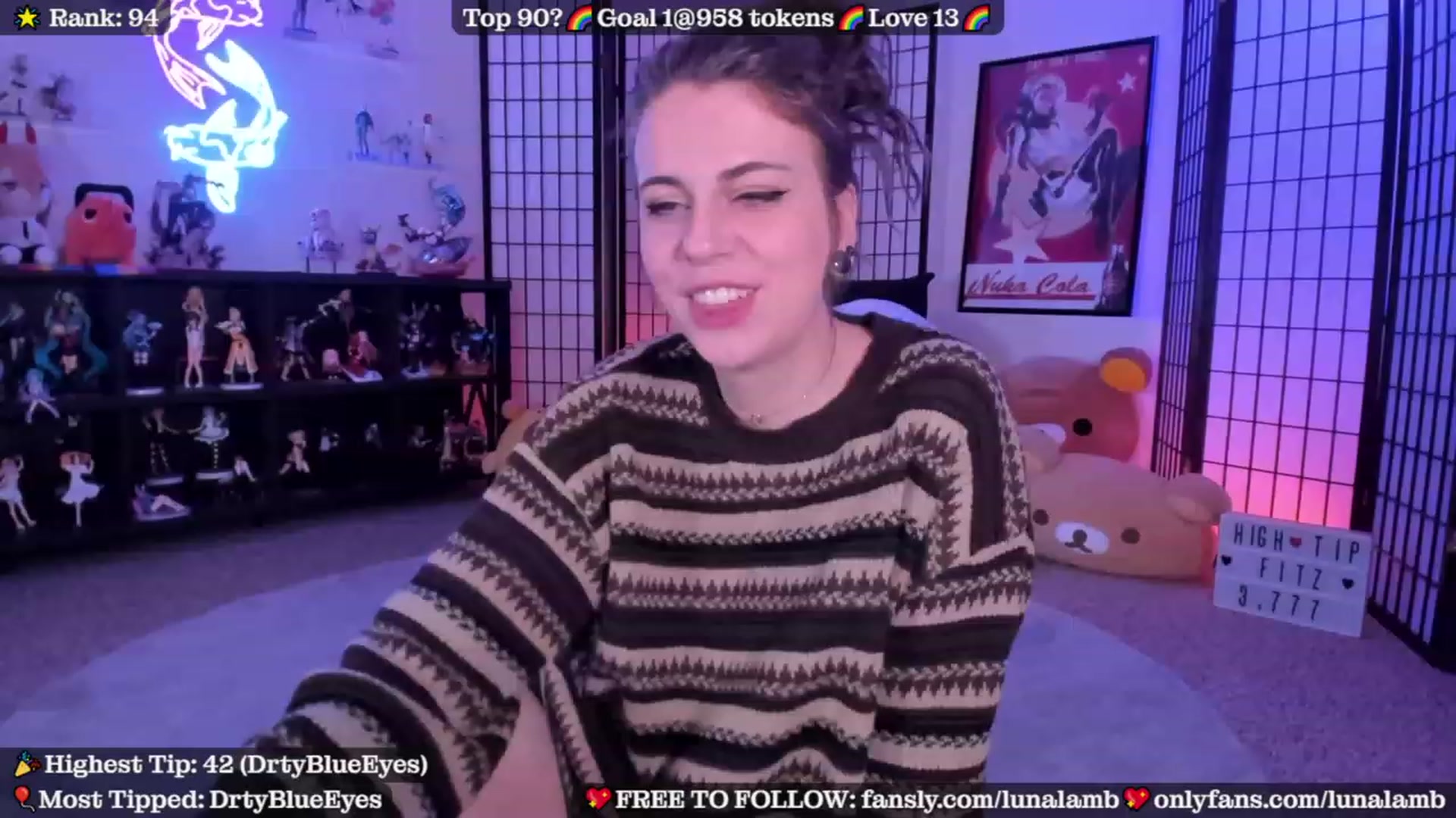 Gallery image thumbnail from LunaLamb's myfreecams stream on, 10/16/2023, 03:05 image 10 of 20