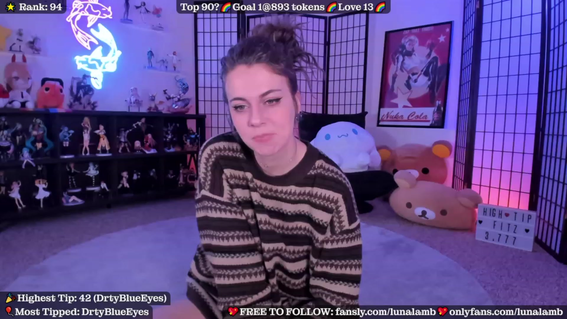 Gallery image thumbnail from LunaLamb's myfreecams stream on, 10/16/2023, 03:05 image 13 of 20