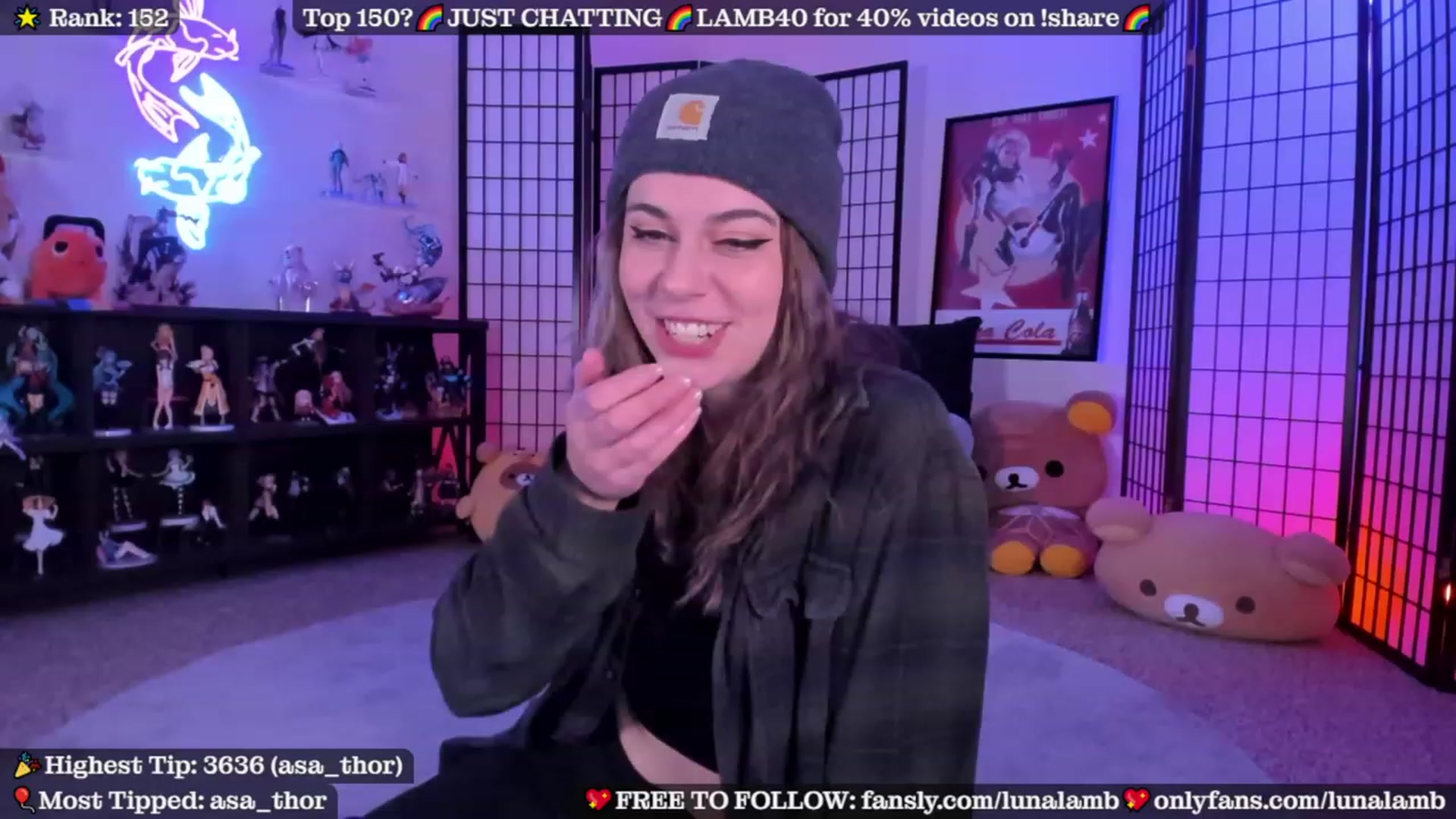 Gallery image thumbnail from LunaLamb's myfreecams stream on, 11/14/2023, 04:47 image 5 of 20