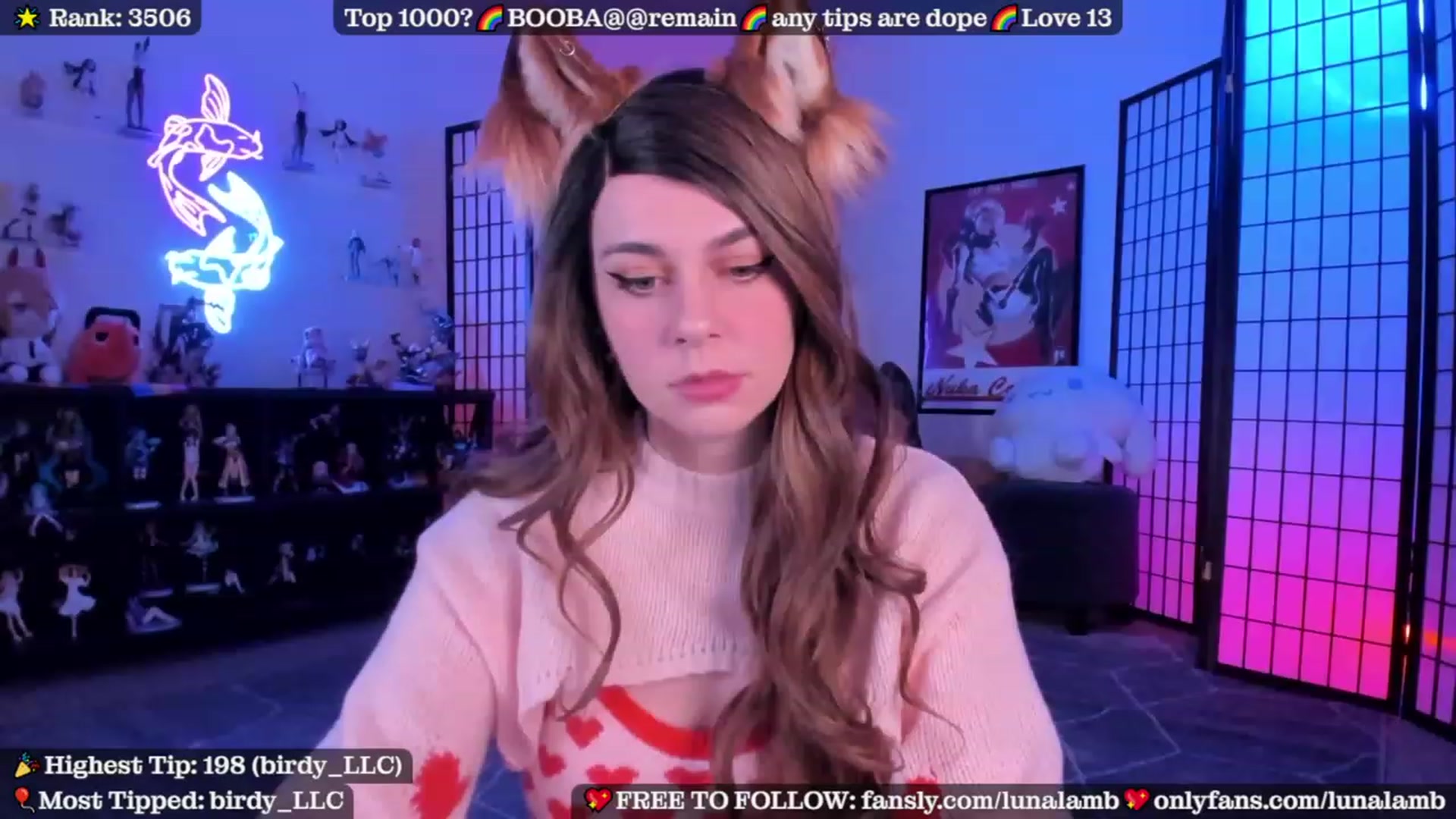 Gallery image thumbnail from LunaLamb's myfreecams stream on, 02/03/2024, 04:48 image 1 of 20