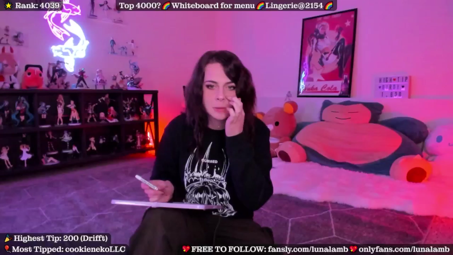 Gallery image thumbnail from LunaLamb's myfreecams stream on, 06/05/2024, 03:55 image 4 of 20