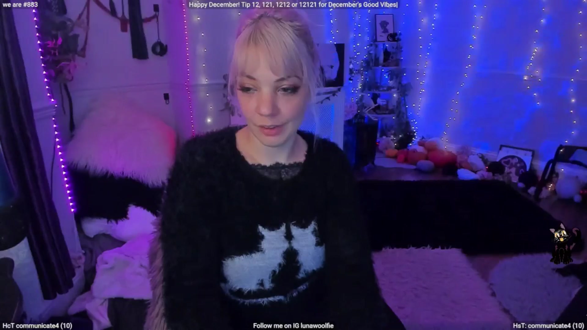 Gallery image thumbnail from LunaWolfie's myfreecams stream on, 12/02/2025, 23:31 image 2 of 20
