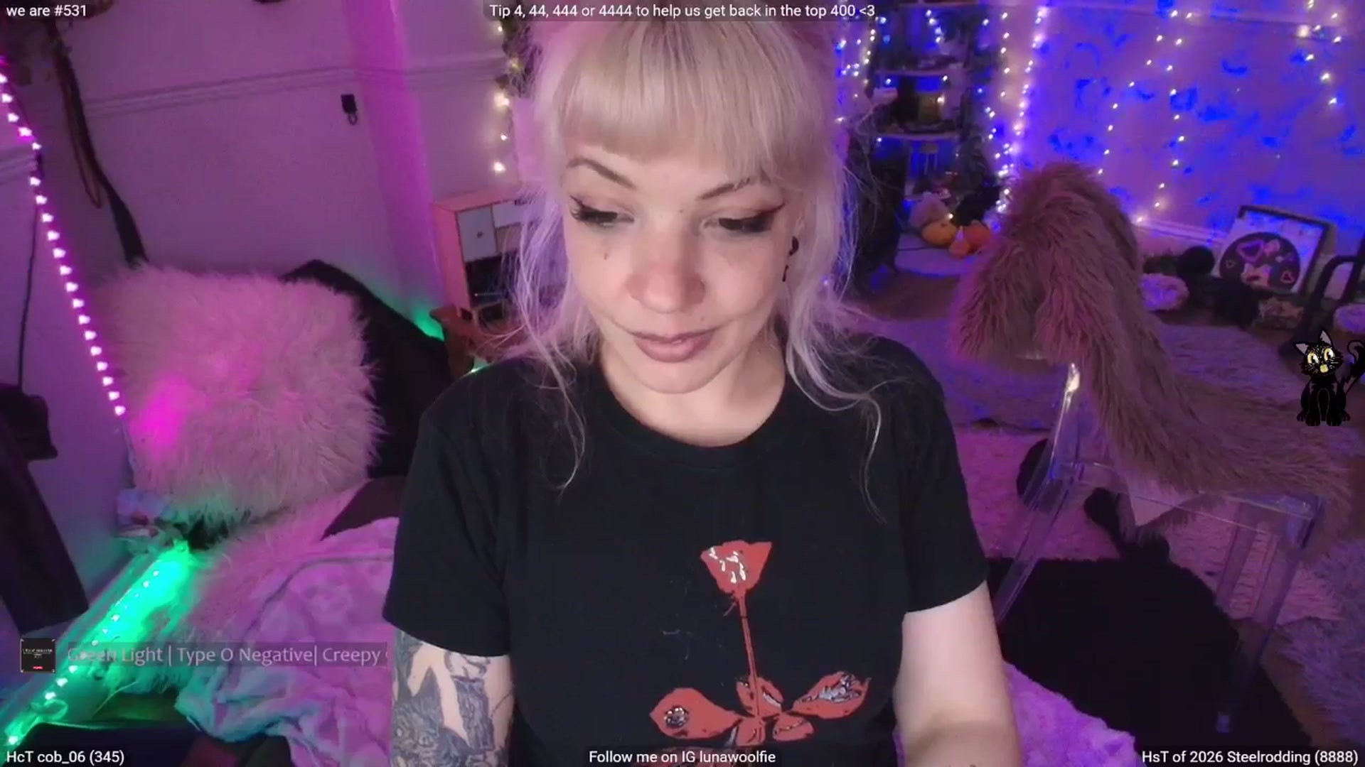 Gallery image thumbnail from LunaWolfie's myfreecams stream on, 02/12/2026, 19:31 image 7 of 20