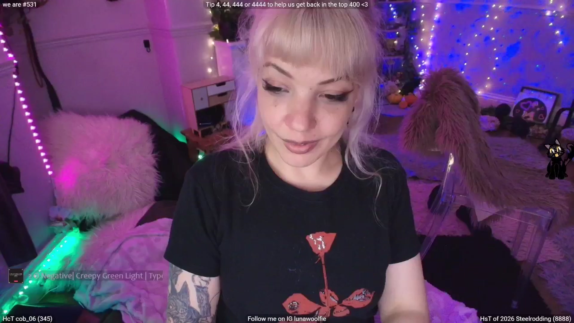 Gallery image thumbnail from LunaWolfie's myfreecams stream on, 02/12/2026, 19:31 image 8 of 20