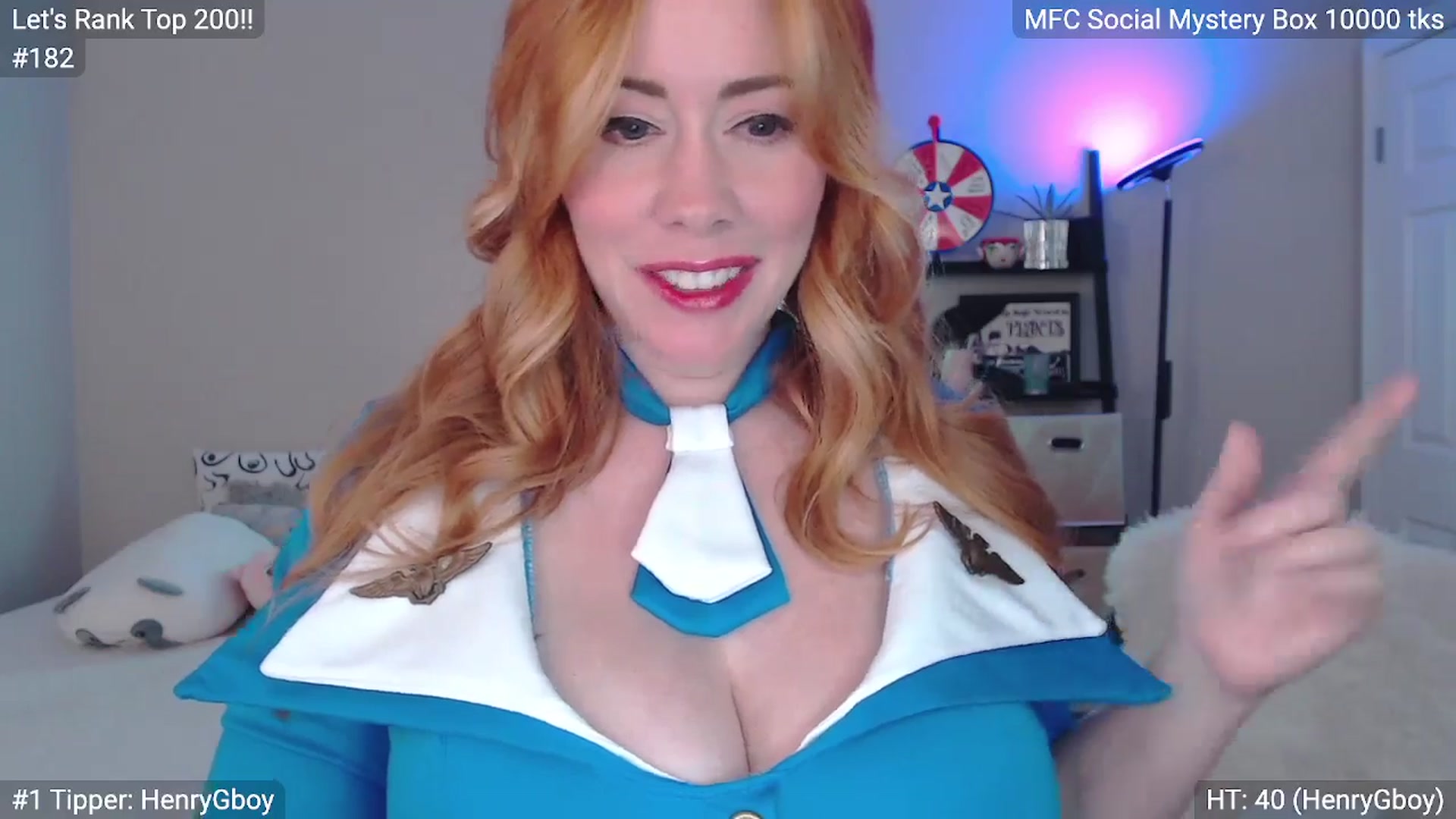Gallery image thumbnail from MILFMorganRed's myfreecams stream on, 10/22/2025, 24:02 image 17 of 20