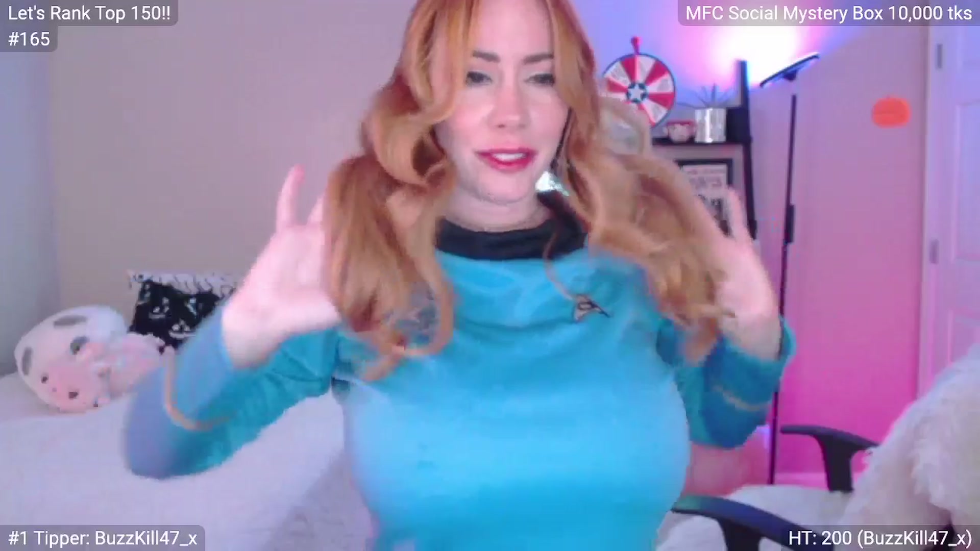 Gallery image thumbnail from MILFMorganRed's myfreecams stream on, 10/24/2025, 02:37 image 9 of 20
