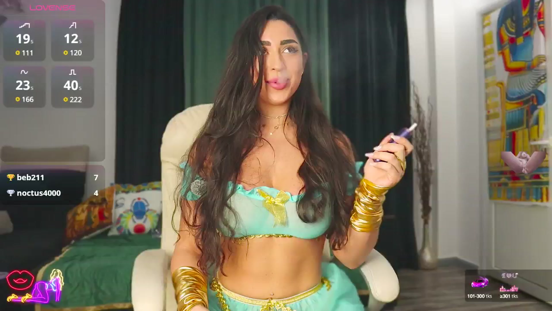 Gallery image thumbnail from Malika33's myfreecams stream on, 11/07/2024, 20:49 image 2 of 20