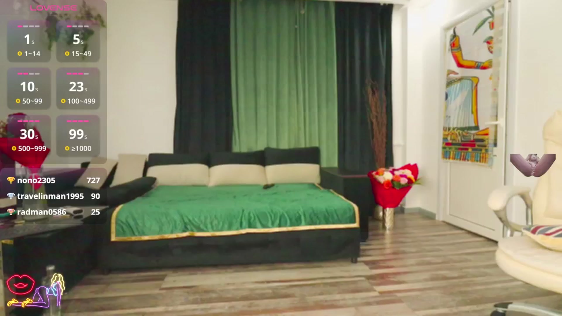 Gallery image thumbnail from Malika33's myfreecams stream on, 12/07/2024, 19:43 image 6 of 20