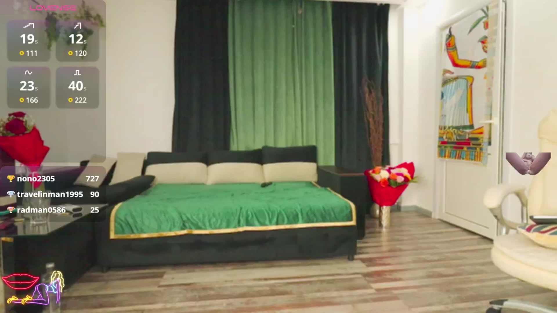 Gallery image thumbnail from Malika33's myfreecams stream on, 12/07/2024, 19:43 image 5 of 20