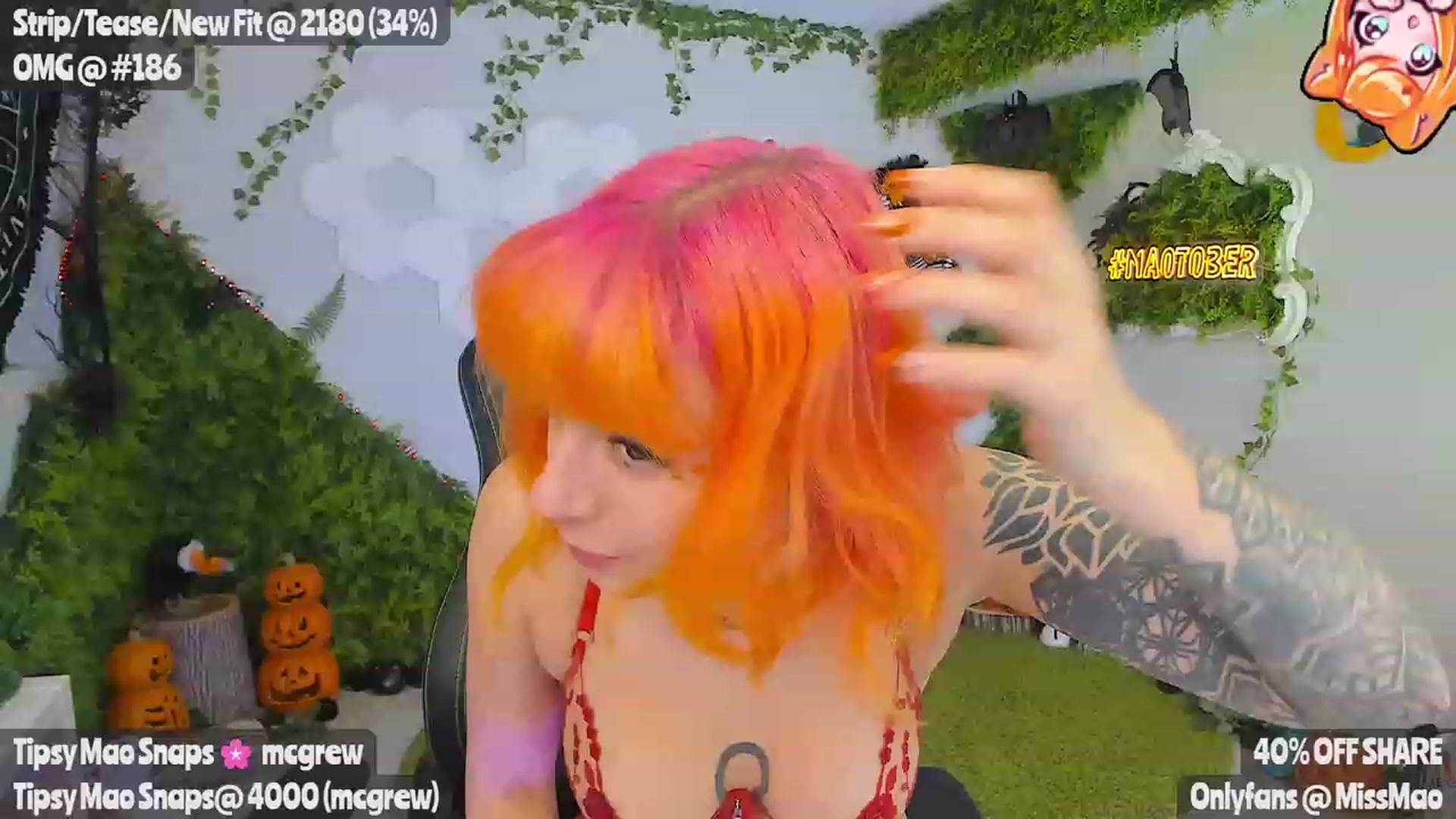 Gallery image thumbnail from Maolloween's myfreecams stream on, 11/01/2023, 01:39 image 9 of 20