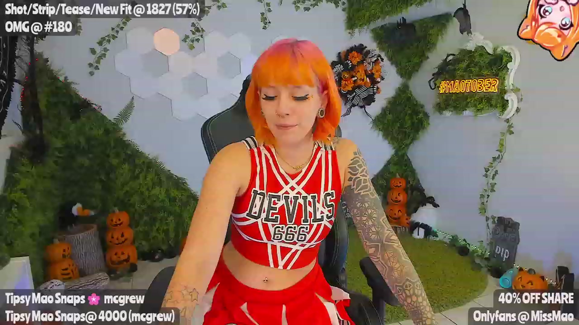 Gallery image thumbnail from Maolloween's myfreecams stream on, 11/01/2023, 05:14 image 8 of 20