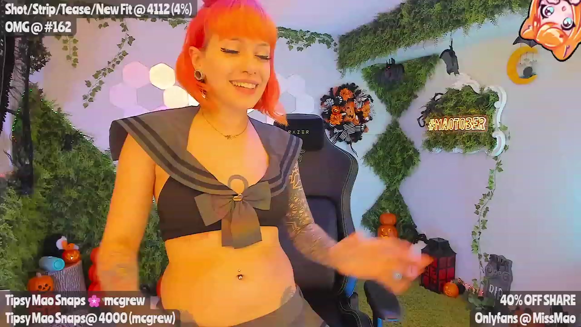 Gallery image thumbnail from Maolloween's myfreecams stream on, 11/01/2023, 06:24 image 13 of 20