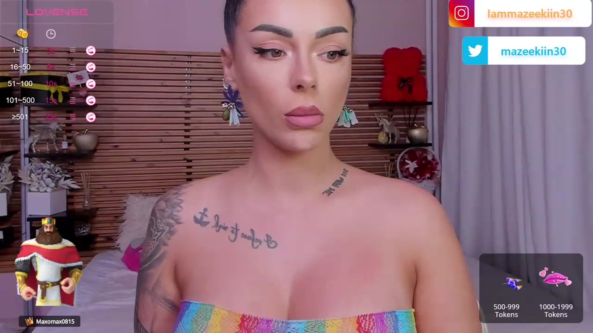 Gallery image thumbnail from Mazeekiin30's myfreecams stream on, 09/14/2023, 01:45 image 13 of 20