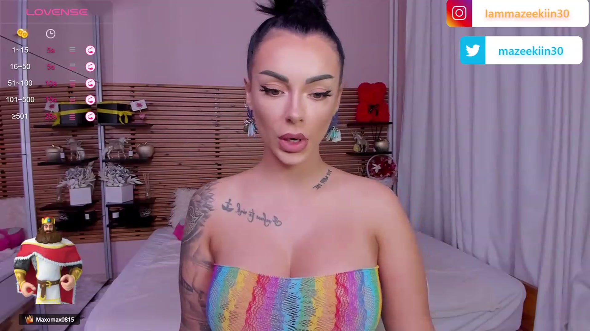 Gallery image thumbnail from Mazeekiin30's myfreecams stream on, 09/14/2023, 01:45 image 15 of 20
