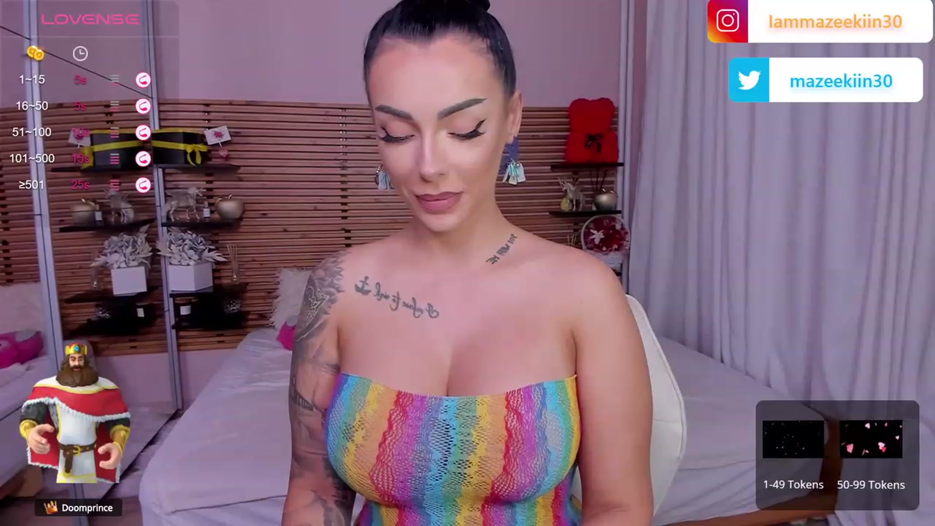 Gallery image thumbnail from Mazeekiin30's myfreecams stream on, 09/14/2023, 01:45 image 18 of 20