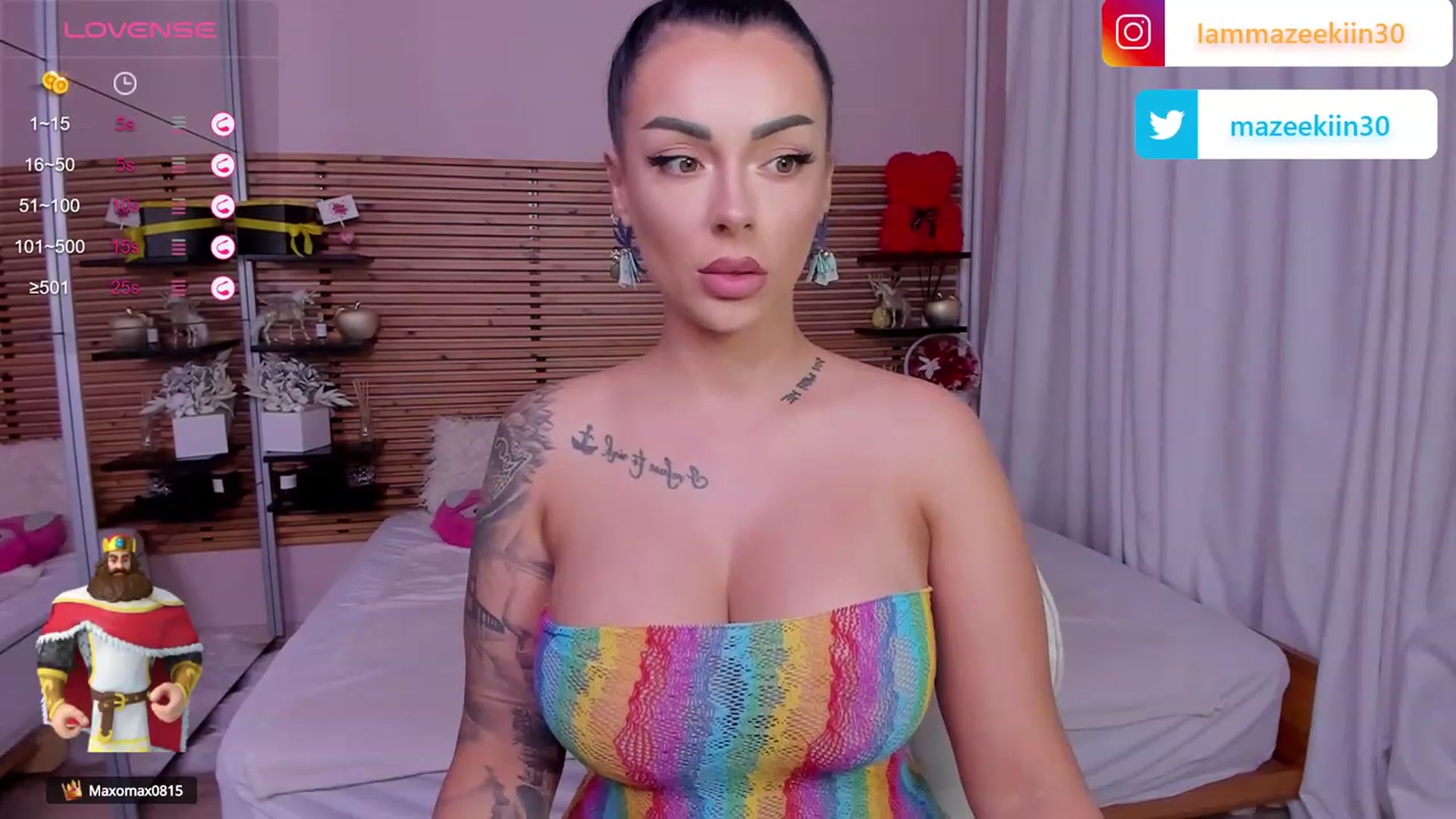 Gallery image thumbnail from Mazeekiin30's myfreecams stream on, 09/14/2023, 01:45 image 17 of 20