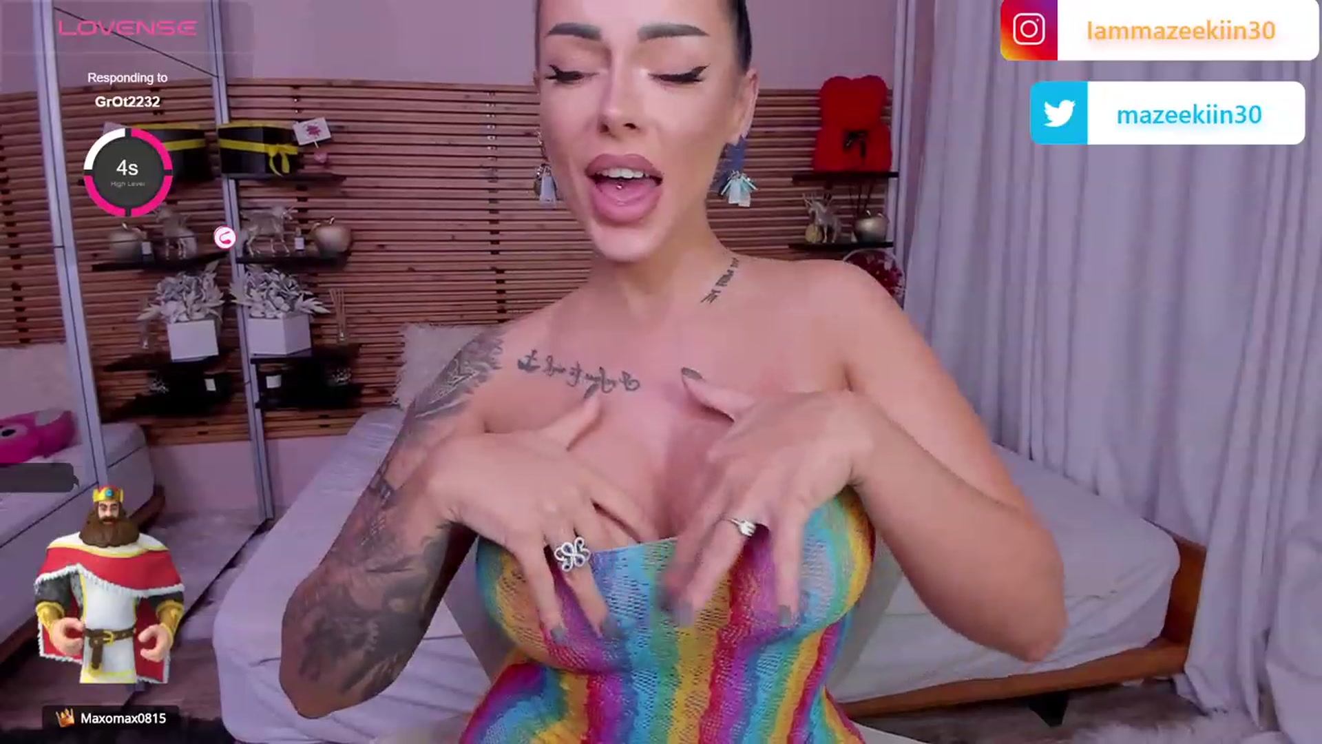 Gallery image thumbnail from Mazeekiin30's myfreecams stream on, 09/14/2023, 01:45 image 8 of 20